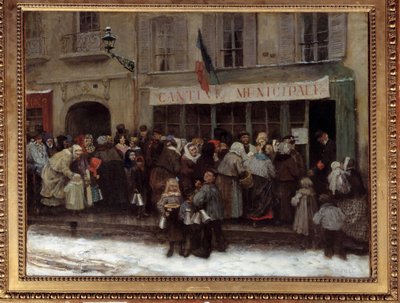 Cantine municipale pendant le siège de Paris en 1870 Les Parisiens s
