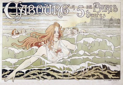Cabourg à 5 h de Paris - Affiche publicitaire par Privat Livemont - Henri Henri Antoine Théodore Livemont