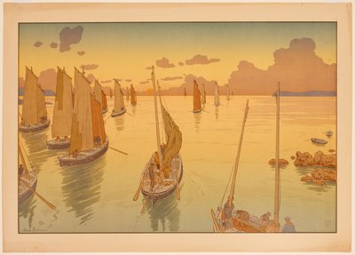 Aspects de la nature, no 11 : Coucher de soleil - Henri Rivière