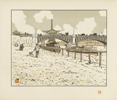 Du pont de Grenelle [Les trente-six vues de la tour Eiffel] - Henri Rivière