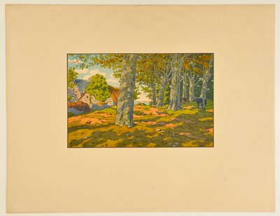 Le bois de hêtres à Kerzarden - Henri Rivière