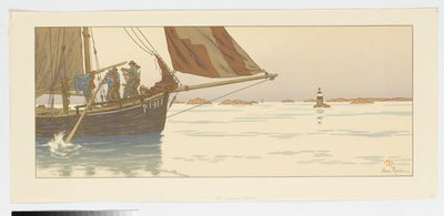 Le calme plat (Blatt 11 aus: La Féerie des Heures) - Henri Rivière