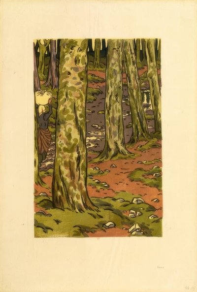 Lavoir sous bois à Loguivy - Henri Rivière