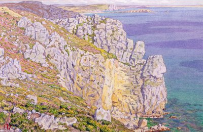 Morgat, falaises à Port Haor - Henri Rivière