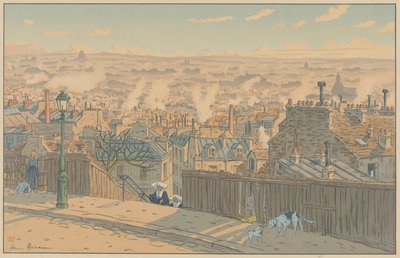 Paysages parisiens : Paris vu de Montmartre - Henri Rivière