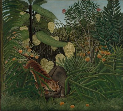Combat entre un tigre et un buffle, 1908 - Henri Rousseau