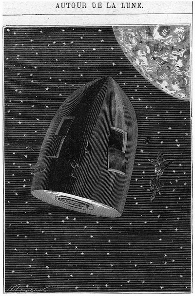 Départ pour la Lune, illustration de 