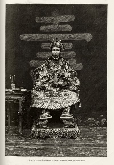 Portrait du roi Dong Khanh (1864-1889) empereur d