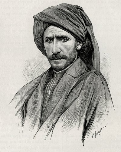 Portrait du cheikh Moïse, le chef tribal le plus puissant d