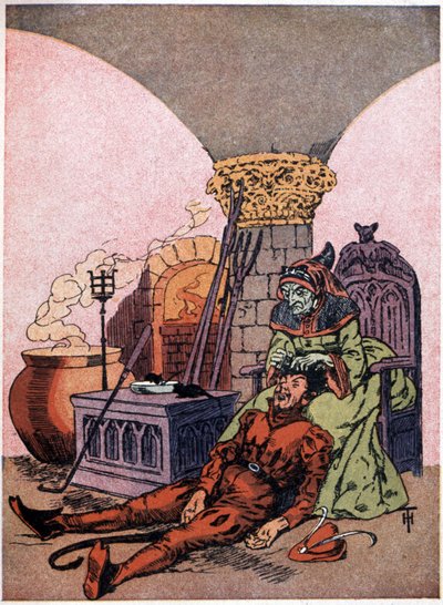 Le compagnon du diable lui arrache un cheveu - Henri Thiriet