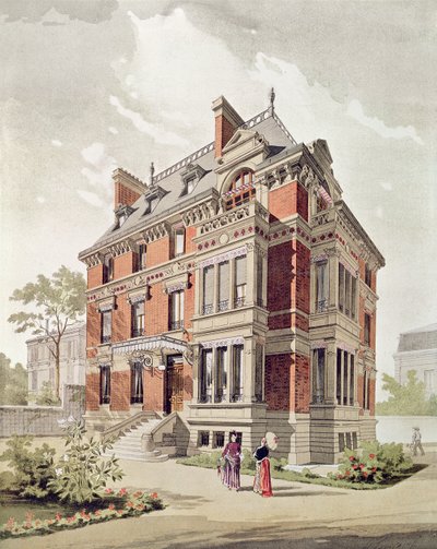 Projet pour une villa, fin du 19ème siècle - Henri Toussaint