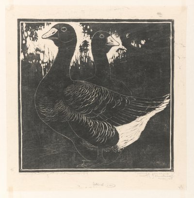 Oies de Toulouse - Henri Verstijnen (signed by artist)
