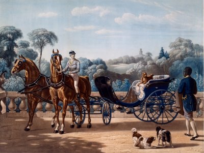 Cheval et Carrosse, première moitié du XIXe siècle - Henri dAinecy Montpezat