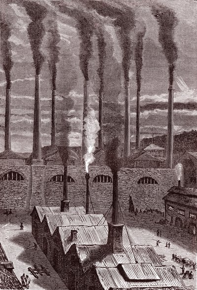 Usine de gros canons à Goldspring, près de New-York - Henri de Montaut