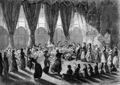 Réception des dames européennes dans le sérail du Caire par la vice-reine d