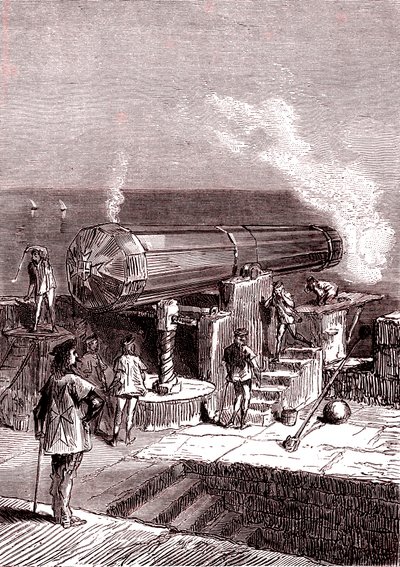 Le canon géant sur l