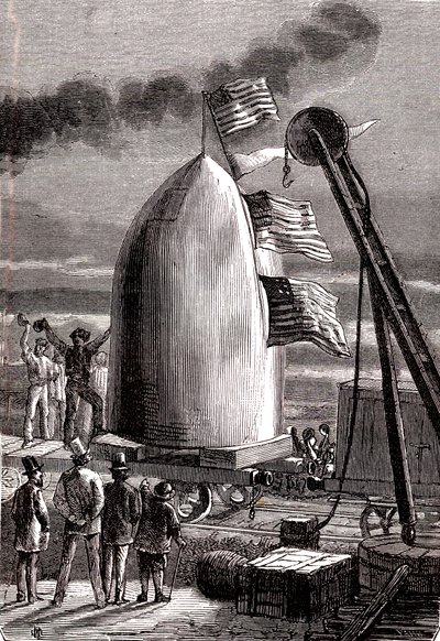 Le projectile géant arrivé à Stone