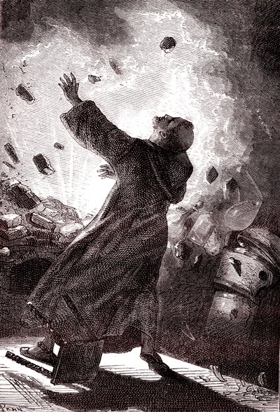 Le moine Berthold Schwartz, "De la Terre à la Lune" de Jules Verne - Henri de Montaut