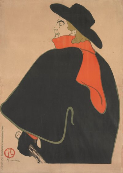 Aristide Bruant, dans son cabaret - Henri de Toulouse-Lautrec