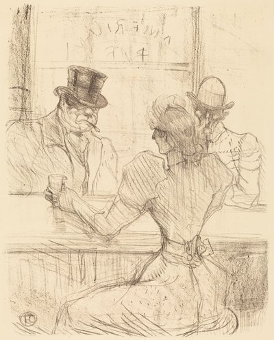 Au bar Picton, rue Scribe - Henri de Toulouse-Lautrec