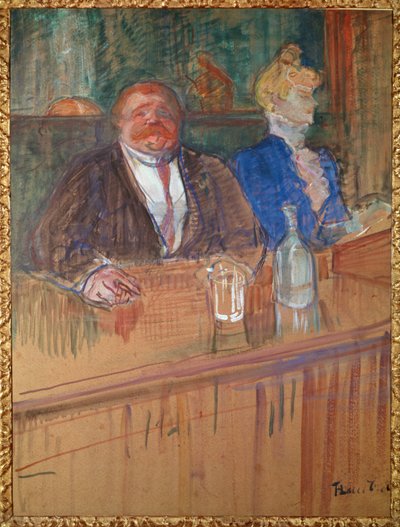 Au bar - Henri de Toulouse-Lautrec