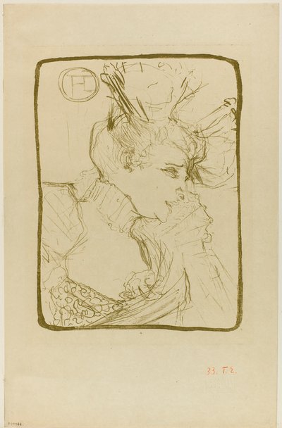 Buste de Mademoiselle Marcelle Lender - Henri de Toulouse-Lautrec