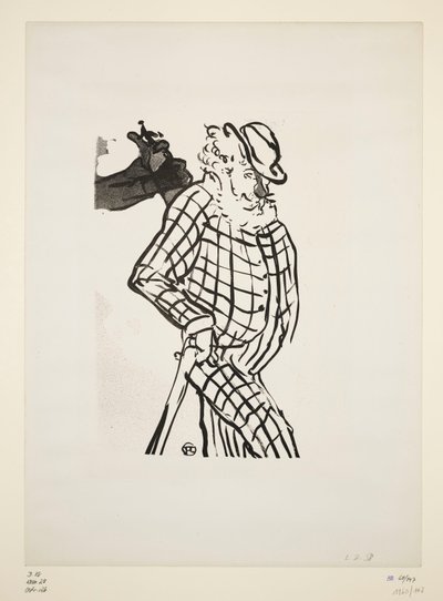 Comédien excentrique anglais, planche 11 de la série "Le Café Concert" - Henri de Toulouse-Lautrec