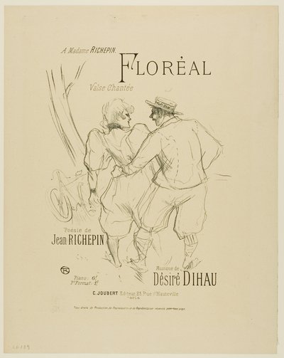 Floréal, de Mélodies de Désiré Dihau - Henri de Toulouse-Lautrec