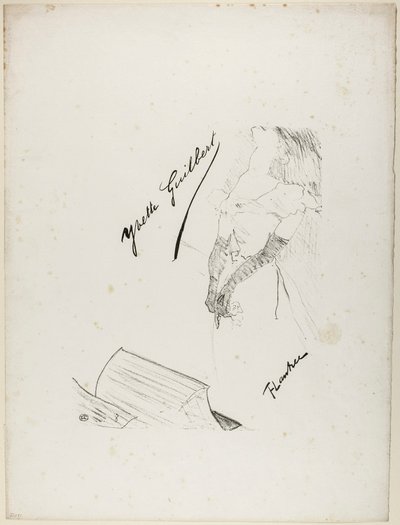 Frontispice pour Yvette Guilbert - Henri de Toulouse-Lautrec