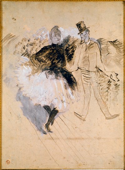 Goulue et Valentin le Désossé au Moulin de la Galette - Henri de Toulouse Lautrec