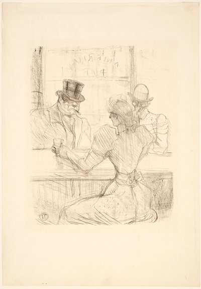 Au bar Picton (American Bar), rue Scribe - Henri de Toulouse-Lautrec