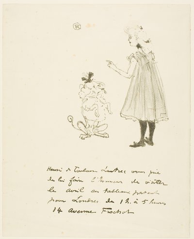 Invitation à une Exposition - Henri de Toulouse-Lautrec
