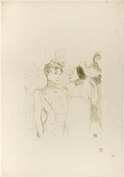 Lender et Lavallière dans une revue aux Variétés - Henri de Toulouse-Lautrec