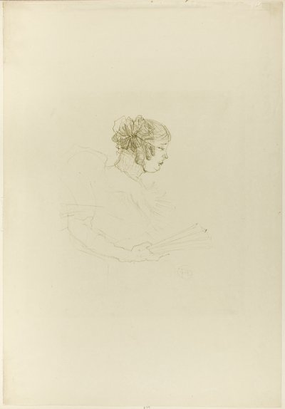 Luce Myrès, de profil - Henri de Toulouse-Lautrec