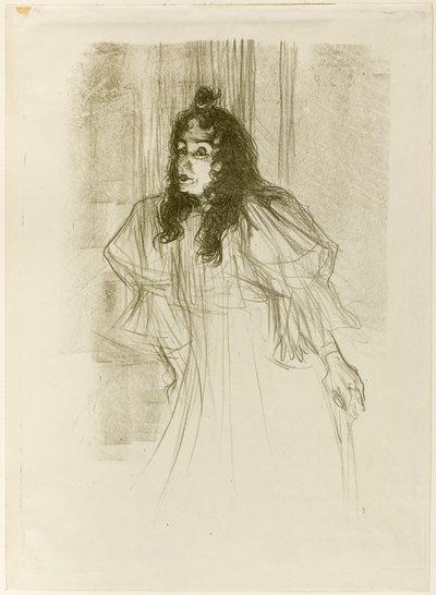 Mademoiselle May Belfort avec de longs cheveux - Henri de Toulouse-Lautrec