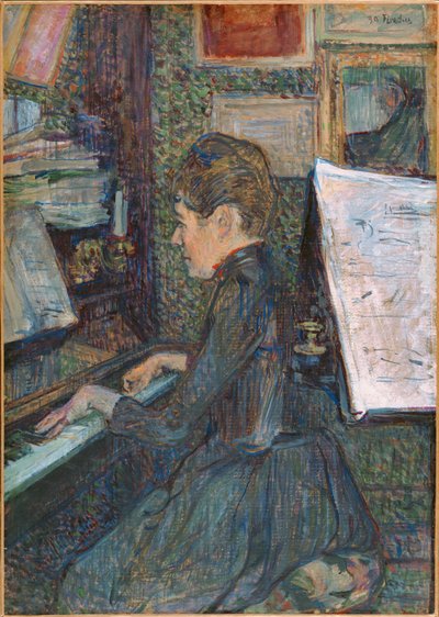 Mlle Dihau au piano ... - Henri de Toulouse-Lautrec