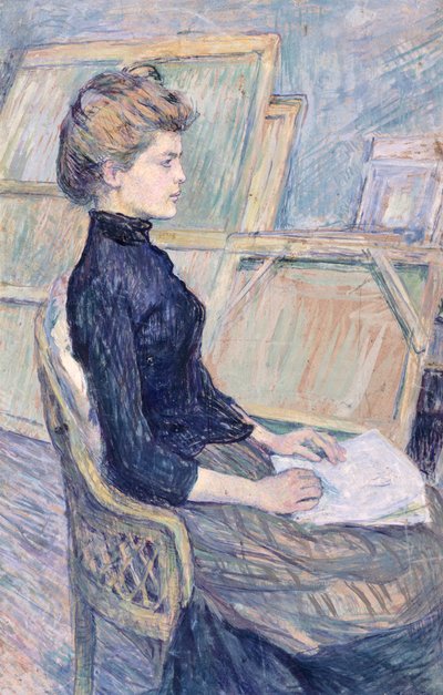 Modèle en étude (Hélène Vary) - Henri de Toulouse Lautrec