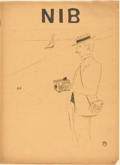 Nib ou le photographe amateur [recto droit] - Henri de Toulouse-Lautrec