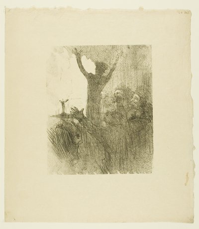 Schlomé Fuss dans la synagogue, de Au Pied du Sinaï - Henri de Toulouse-Lautrec
