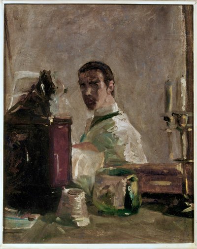 Autoportrait (peinture sur toile) - Henri de Toulouse-Lautrec