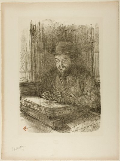Le maître graveur, Adolphe Albert - Henri de Toulouse-Lautrec