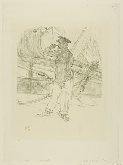 Le Hareng fumé, des Mélodies de Désiré Dihau - Henri de Toulouse-Lautrec