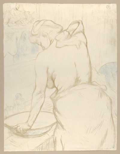 « Washing », tiré du magazine « Elles » - Henri de Toulouse-Lautrec