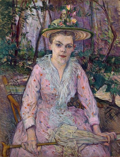 Femme avec un Parapluie - Henri de Toulouse Lautrec