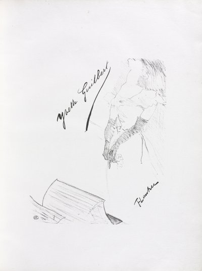 Yvette Guilbert-Série anglaise: Frontispice - Henri de Toulouse-Lautrec