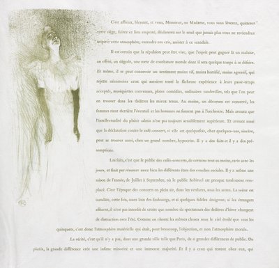 Yvette Guilbert - Série française : N° 3 - Henri de Toulouse-Lautrec