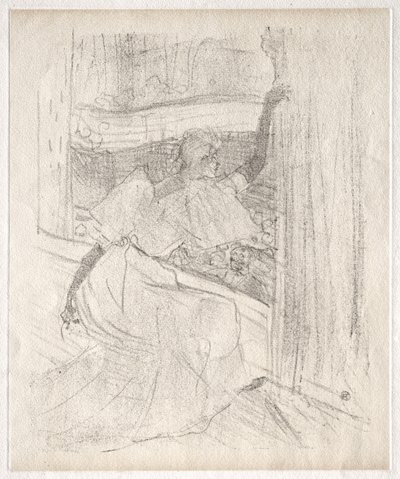 Yvette Guilbert : Saluant le public - Henri de Toulouse-Lautrec