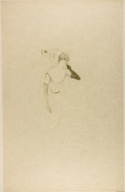 Yvette Guilbert, en Colombine à Pierrot - Henri de Toulouse-Lautrec