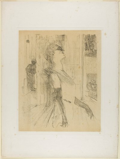 Yvette Guilbert sur scène, de Yvette Guilbert - Henri de Toulouse-Lautrec