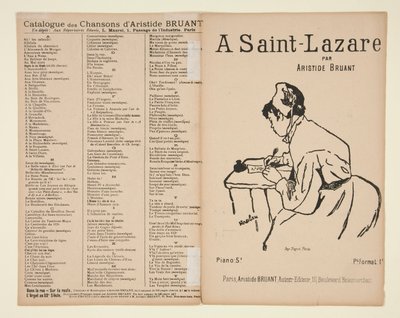 À Saint-Lazare, paroles et musique d